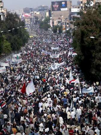 huge demo in Baghdad